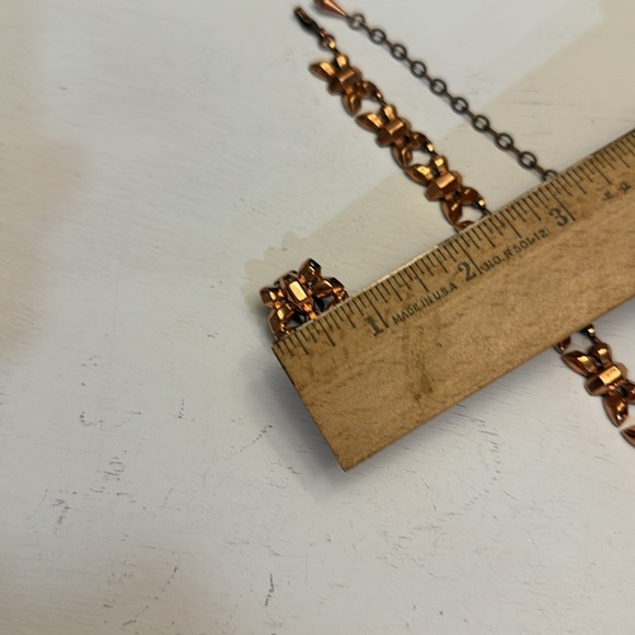 Elegant Renoir Copper Firefly Parure Necklace & Clip-on Earrings Signed Set - Picture 13 of 13